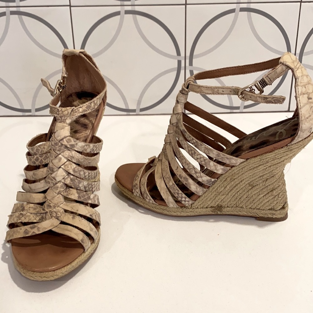Sam Edelman Snakeskin Wedge